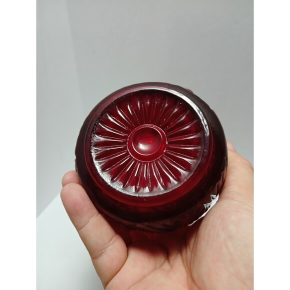 Vintage Westmoreland Ruby Red Amberina Glass 6" Pitcher Glows! - Picture 7 of 15